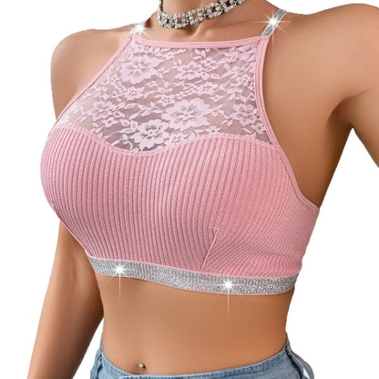 Selene Ribbon Halter Vest